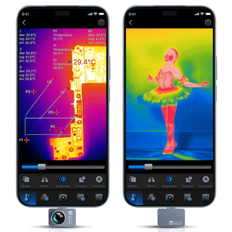 InfiRay P2 Pro Thermal Camera  - đánh giá và giá Infiray P2 Pro Macro Lens