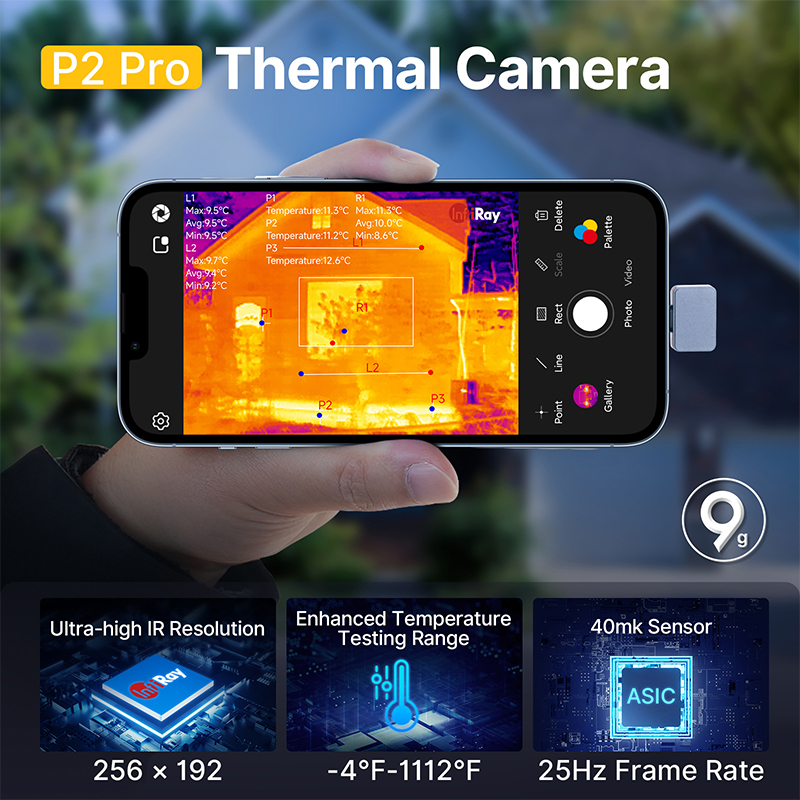 Infiray P2 Pro Thermal Camera  - đánh giá và giá Nf 521 Thermal Imaging Camera