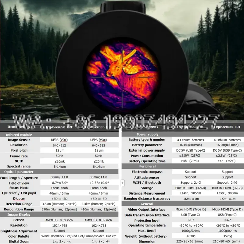 Night Vision Scope with 1000m  - đánh giá và giá Hunting Thermal Imaging Scope
