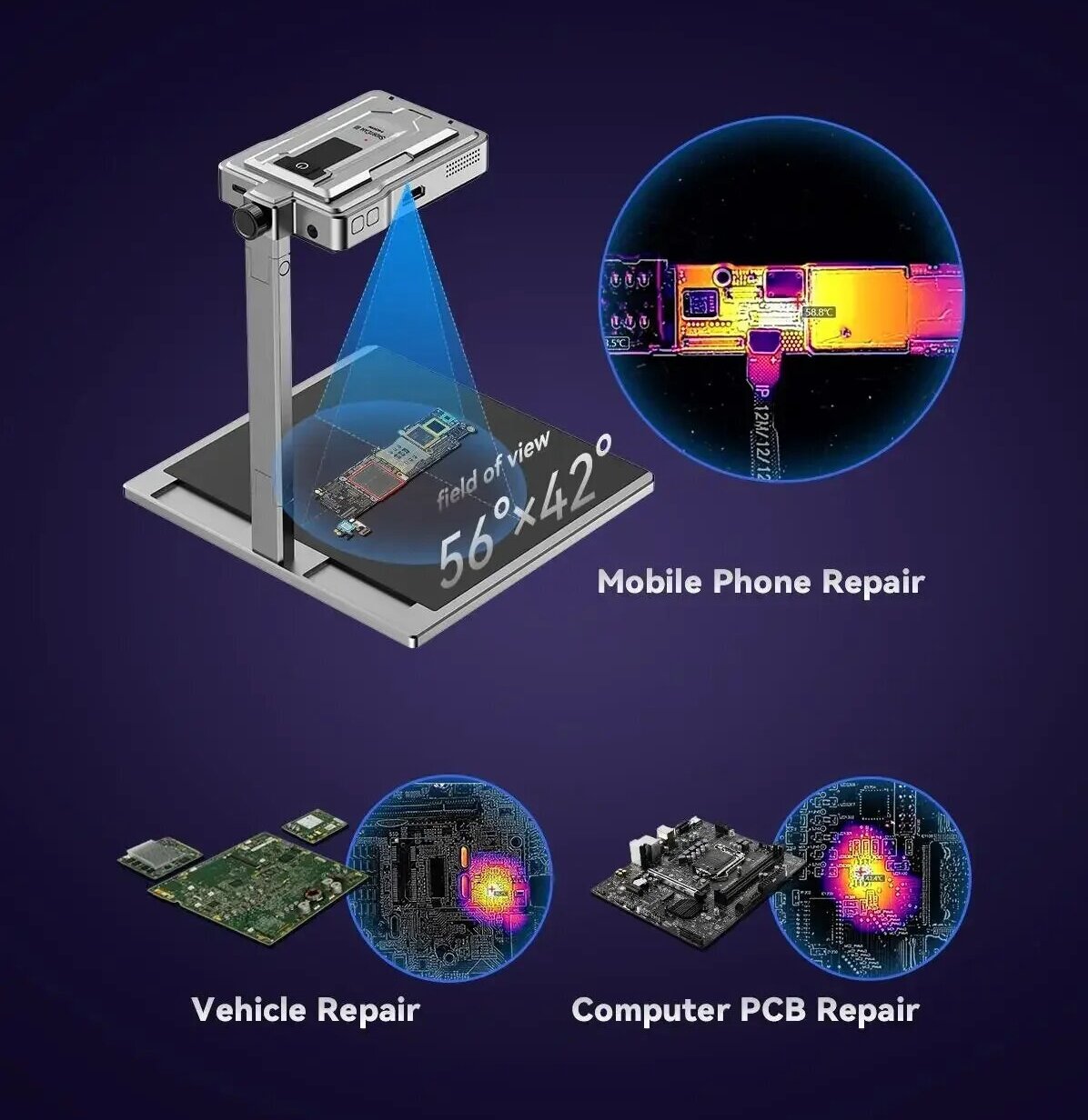LANGCHI SHIRYCAN III 4K Infrar - đánh giá và giá Pcb Short Circuit Thermal Diagnostics